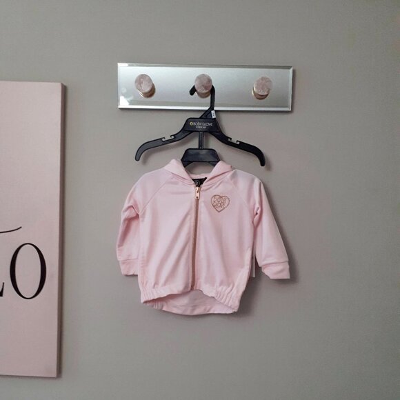 NWT Body Glove grey pink 3 piece hooded track jacket, t-shirt & leggings bundle - Picture 4 of 13